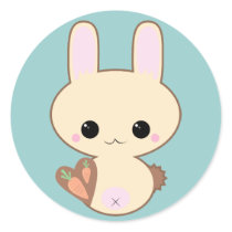 Kawaii Kokeshi Bunny Sticker stickers