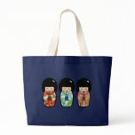 Kawaii Kokeshi Dolls Japanese Doll Tote Bag