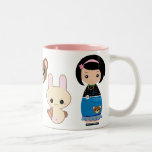 Kawaii Kokeshi Mug mugs