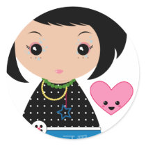 Kawaii Kokeshi Sticker