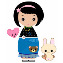 Kawaii Kokeshi Tee t-shirts