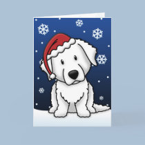 Kawaii Kuvasz Christmas Card cards