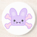 kawaii lavender crossbones bunny