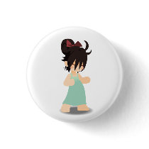 Kawaii Maiden Button by ooowhirled Kawaii Maiden Button
