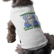 Kawaii Manatee Dog T-Shirt pet clothing by ZoologicallyInclined Kawaii Manatee Dog T-Shirt pet clothing