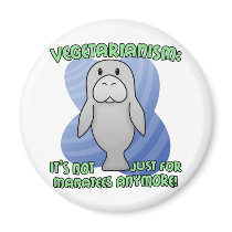 Kawaii Manatee Magnet by ZoologicallyInclined Kawaii Manatee Magnet