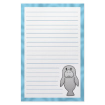 Kawaii Manatee Stationery
