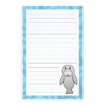 Kawaii Manatee Stationery