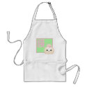 Kawaii Manju Bean Jam Dumpling Apron by megakawaii Kawaii Manju Bean Jam Dumpling Apron