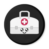 KAWAII MEDICAL NURSE BAG HAPPY FACE magnets
