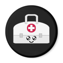 KAWAII MEDICAL NURSE BAG HAPPY FACE magnets by kawaiifiveo KAWAII MEDICAL NURSE BAG HAPPY FACE magnets