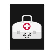 KAWAII MEDICAL NURSE BAG HAPPY FACE postcards
