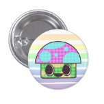 KAWAII MUSHROOM SHROOM GINGHAM PATCHWORK PLAID buttons