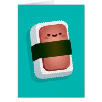 Kawaii Musubi Greeting Card (Blank Inside) cards