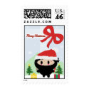 Kawaii Ninja Christmas postage