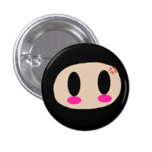 Kawaii Ninja Face Button