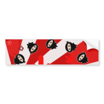 Kawaii Ninja Flipz Bumper Sticker bumper stickers