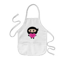 Kawaii Ninja Heart Giver Apron