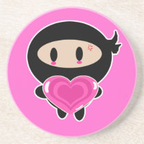Kawaii Ninja Heart Giver Coaster coasters
