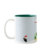 Kawaii Ninja Holiday Mug mugs