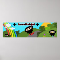 Kawaii Ninja rectangular print