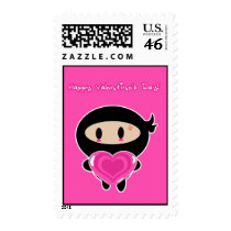 Kawaii Ninja Valentine's Day Postage