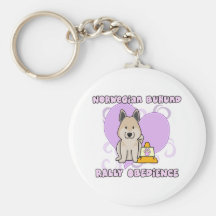 Kawaii Norwegian Buhund Rally Obedience Key Chains