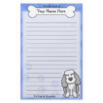 Kawaii Old English Sheepdog Stationery by MenagerieMayhem Kawaii Old English Sheepdog Stationery