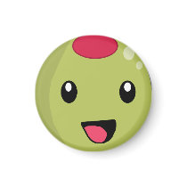 Kawaii Olive Face Magnet