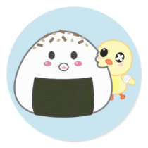 Kawaii "Onigiri" Rice Ball with Ejiki the Chick stickers