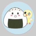Kawaii "Onigiri" Rice Ball with Ejiki the Chick stickers