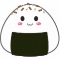 Kawaii "Onigiri" Rice Ball with Toppings photo sculptures