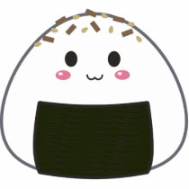 Kawaii "Onigiri" Rice Ball with Toppings photo sculptures by sugaroverkill Kawaii "Onigiri" Rice Ball with Toppings photo sculptures