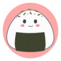 Kawaii "Onigiri" Rice Ball with Toppings stickers