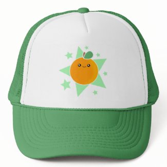 Kawaii Orange Fruit Hat hat
