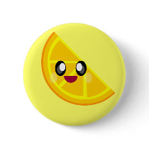 kawaii orange slice happy face cute! buttons by kawaiifiveo kawaii orange slice happy face cute! buttons