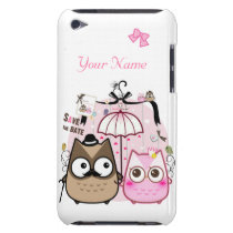 Kawaii owl couple - personalized casemate cases