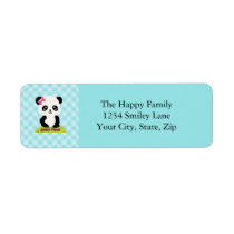 Kawaii Panda Address Labels labels