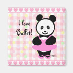 Kawaii Panda Ballet Dancer Magnets