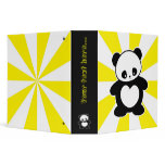 Kawaii panda binders