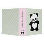 Kawaii panda binder