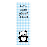 Kawaii panda bookmark business cards