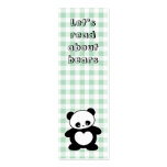 Kawaii panda bookmark business cards