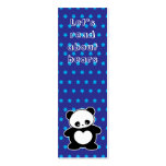 Kawaii panda bookmark business cards