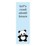 Kawaii panda bookmark business cards
