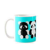 kawaii panda buddies coffee mugs