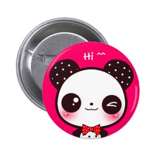 Kawaii panda buttons