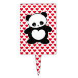 Kawaii panda cake picks
