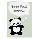 Kawaii panda cards
