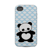 Kawaii panda tough iphone 4 cover